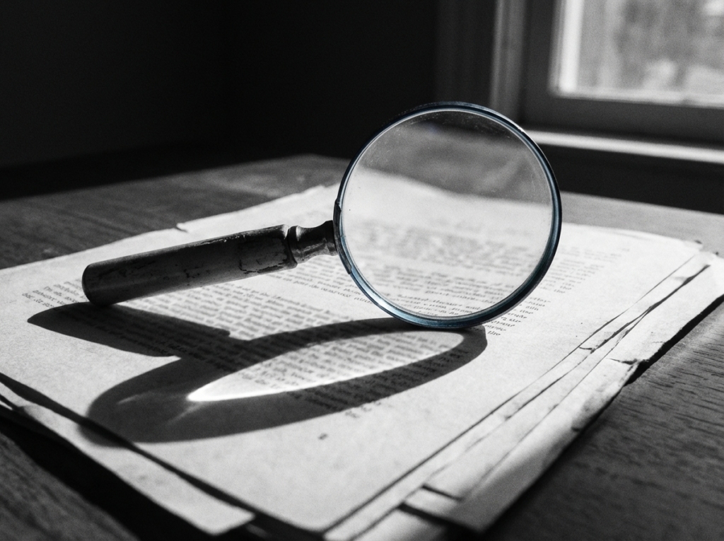 Magnifying glass on document in raking sunlight — fact checking India rent rules 2026