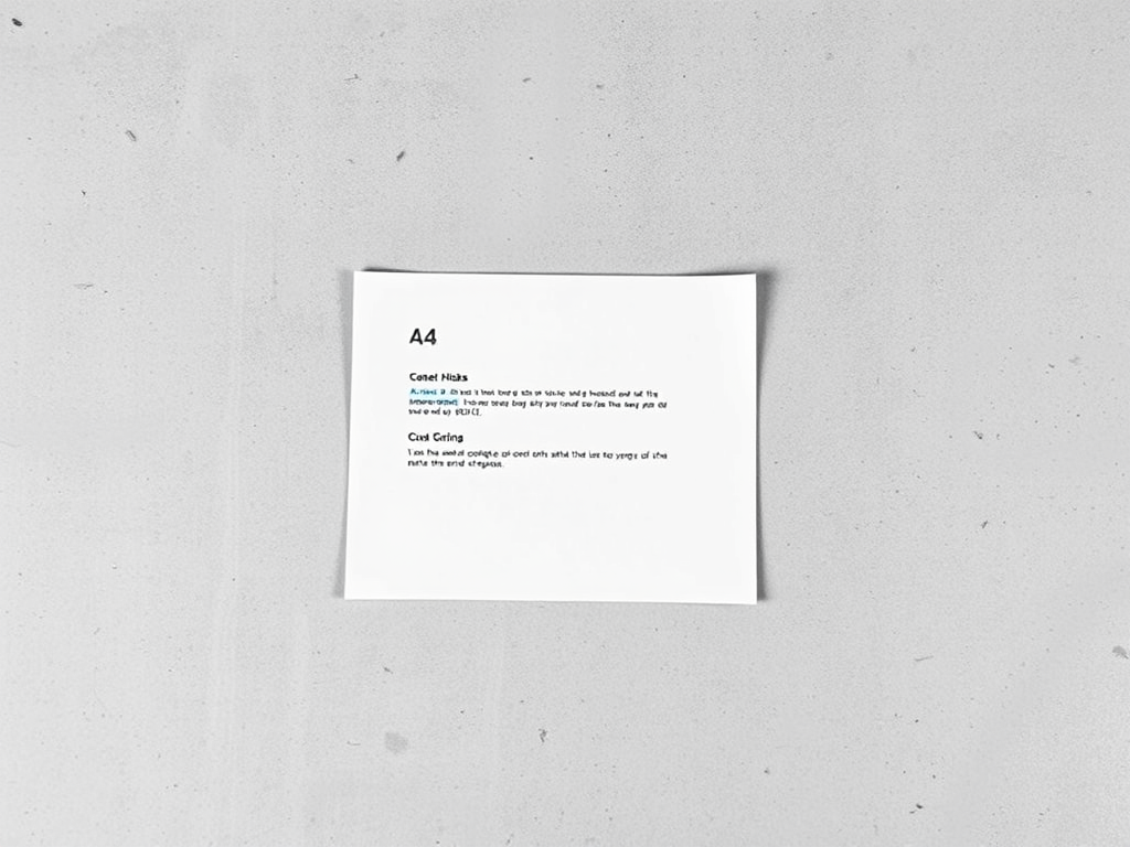 A black and white printed rental agreement on a concrete floor with one clause highlighted in blue representing a secretly changed notice period