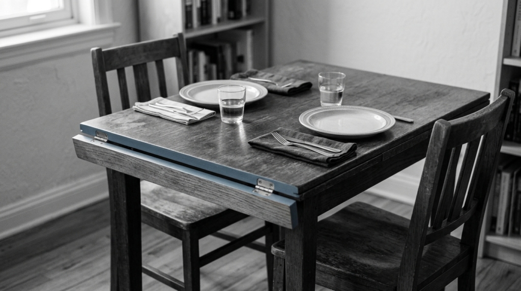 compact dining table 1 BHK India extendable space saving
