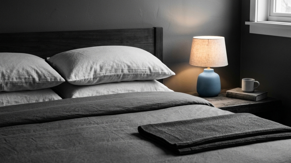 budget bedroom decor India bedsheet lamp affordable