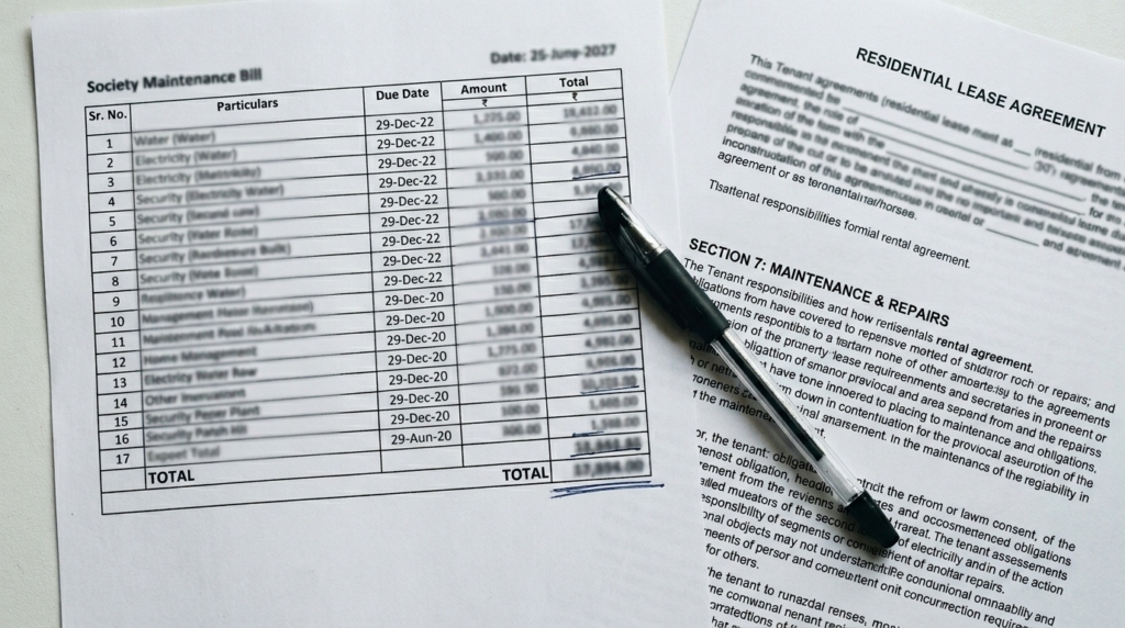 AGM approved maintenance charges housing society India