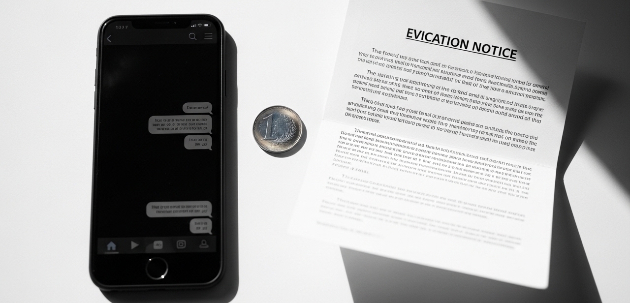 eviction notice handed to tenant during LPG shortage Bengaluru